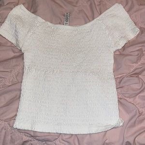 White off the shoulder top